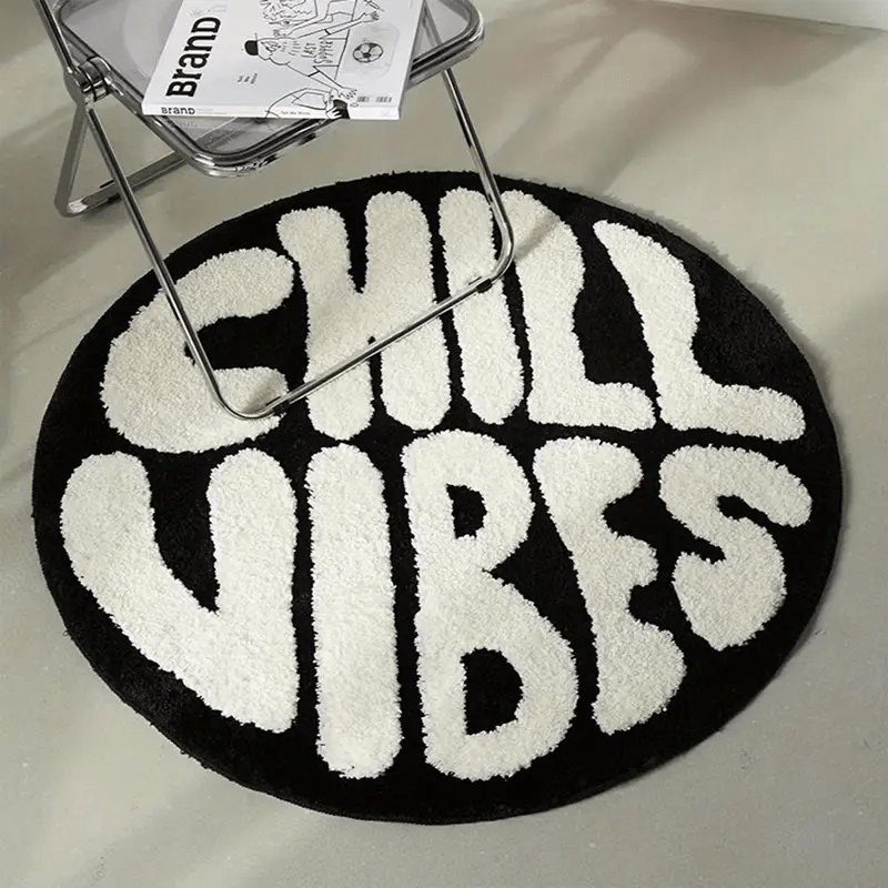 Streetwear Brand With K - VIKAMA American Streetwear Brand Round Rug
