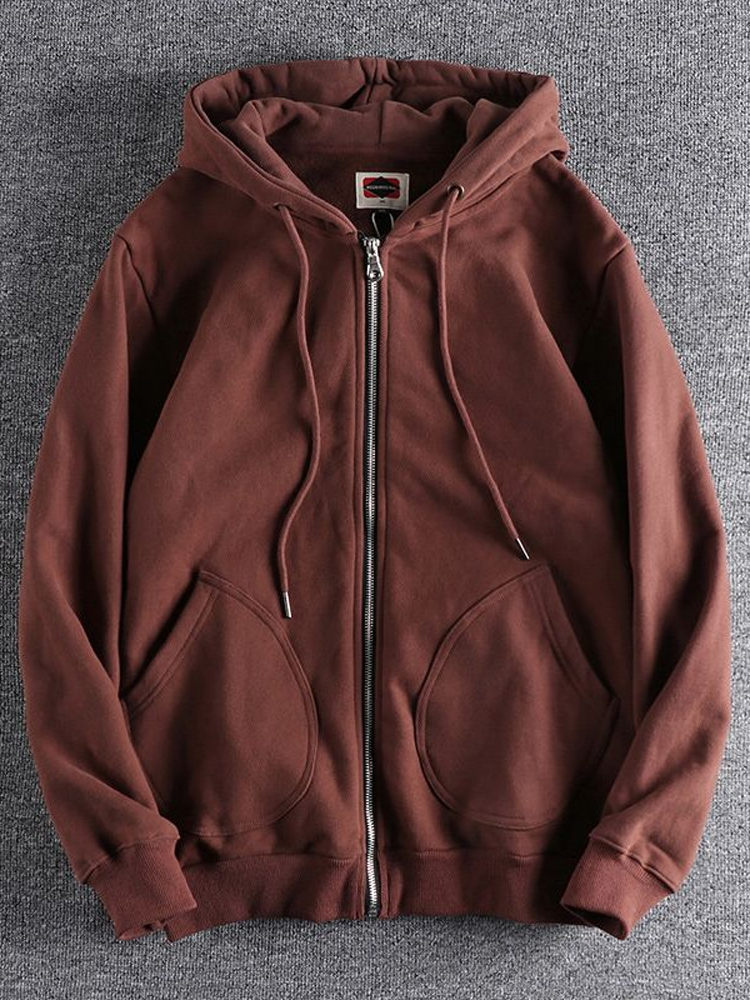 Streetwear Brand Hoodie - Men's Hooded Zipper Cardigan Sweatshirt Thickened