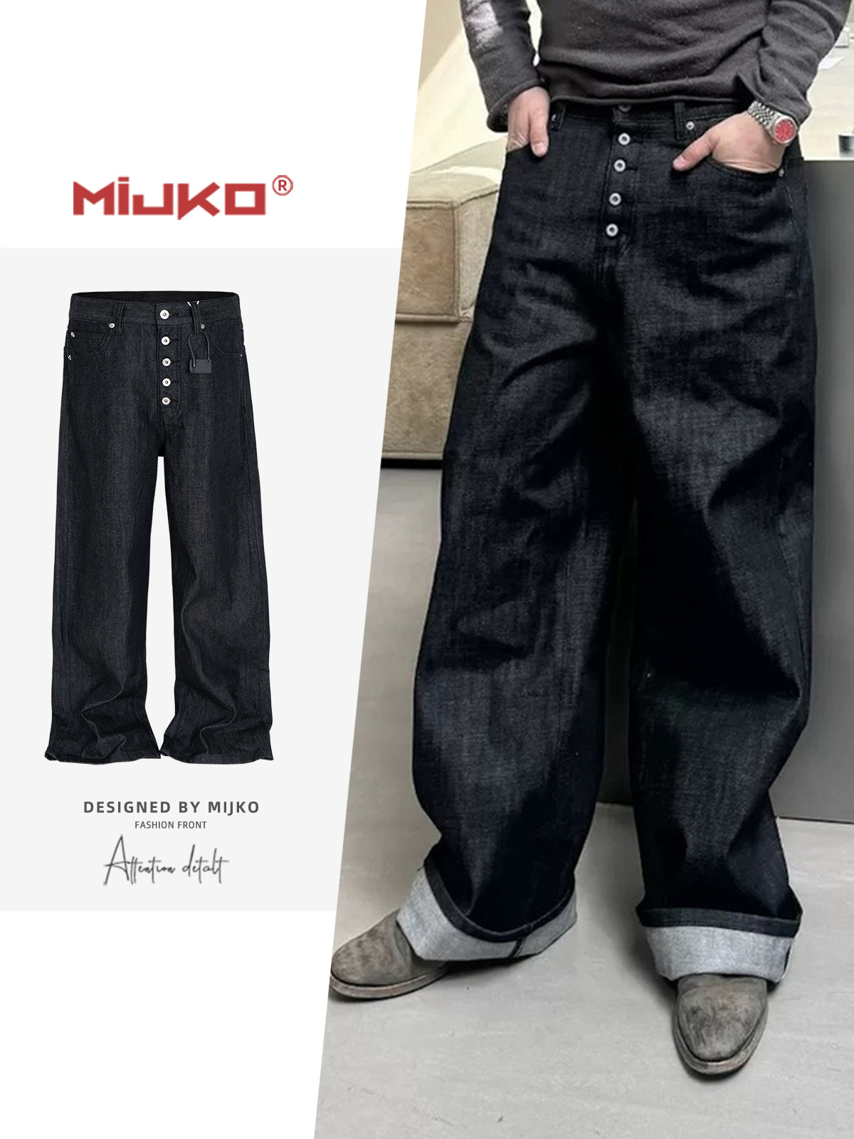 MIJKO High Street Cleanfit Dra - Levis Jeans 501 review and price