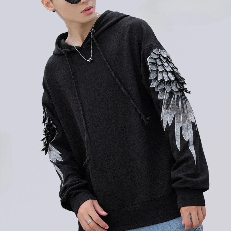Sweatshirt for Men Hooded Embr - Streetwear Brand Hoodie review and price