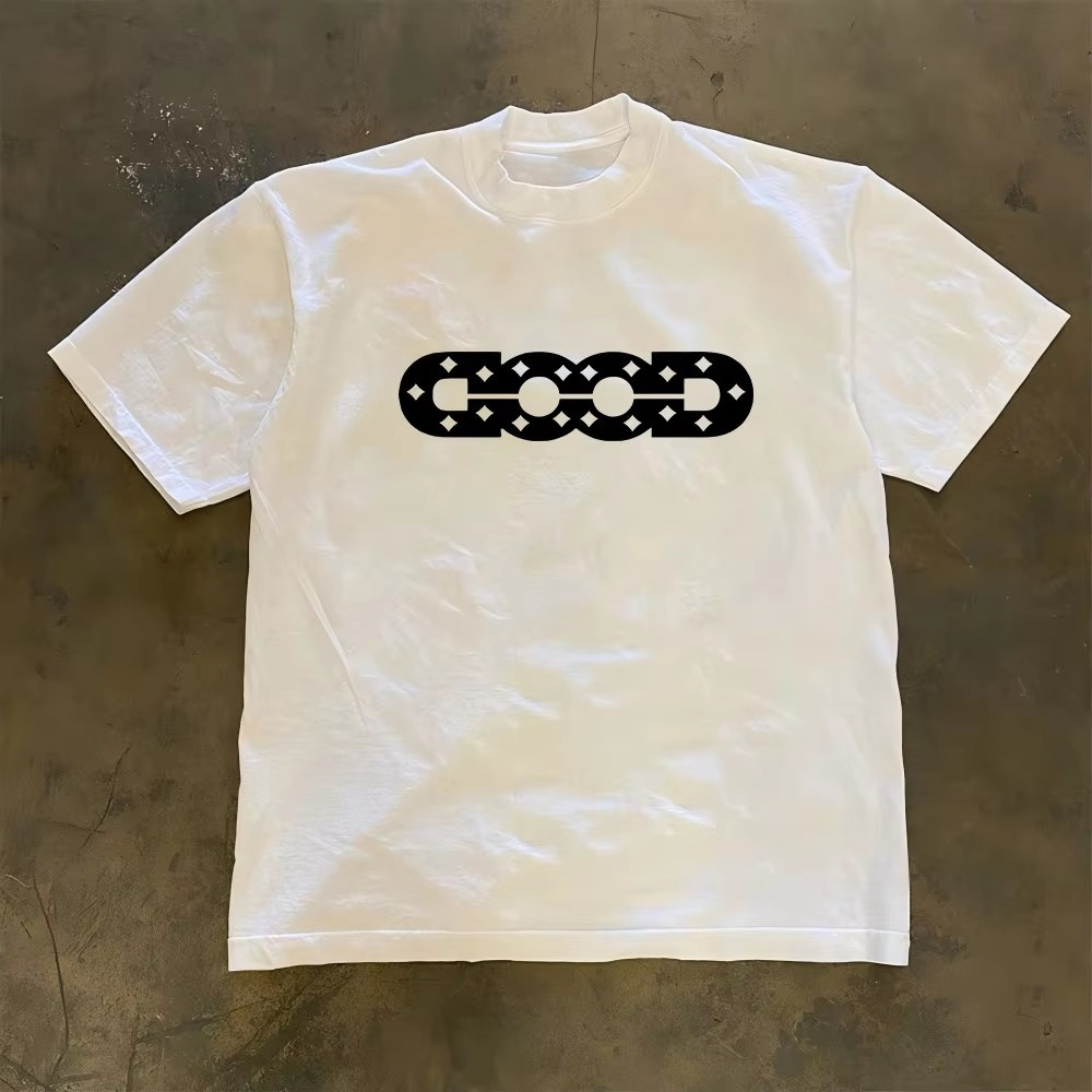 GOOD Logo White Y2K Street Tre - Good Streetwear Brand review and price